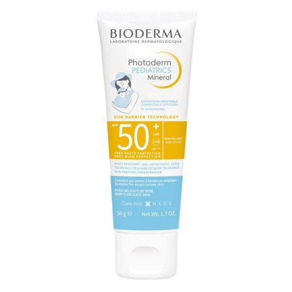 Bioderma Fényvédő krém Photoderm Pediatrics Mineral SPF 50+
50 g
