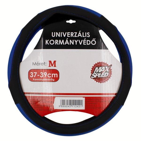 MaxSpeed, Kormányvédő Perforált Bőrhatású Fekete-Kék 37-39cm