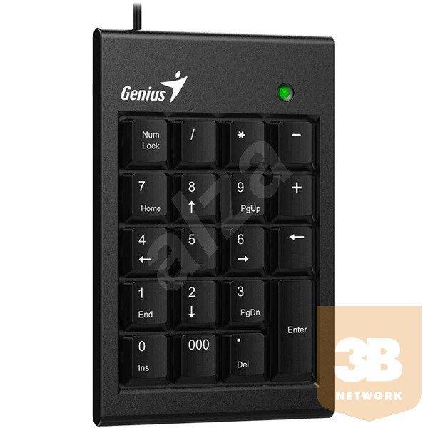 Genius Billentyűzet - Numpad 110 Slim (Vezetékes, USB, vékony, numerikus
billentyűzet, fekete)