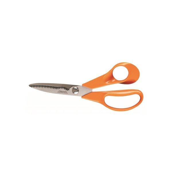 Olló, konyhai, 18 cm FISKARS "Classic", narancssárga