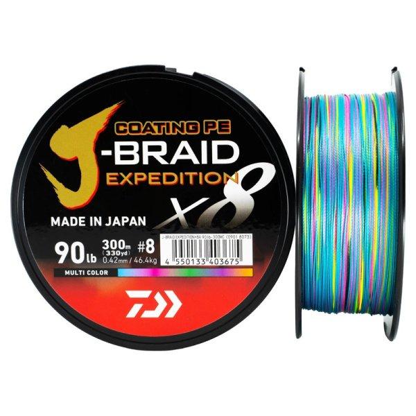 DAIWA J Braid Expedition X8E Braided Cord 300m 0,22mm 19,5kg fonott zsinór
Multi color (12552-122)