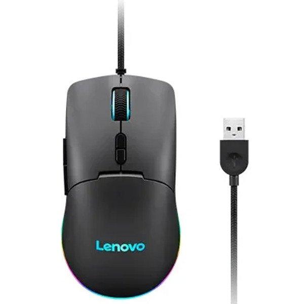 Játékos egér Lenovo M210 RGB, fekete