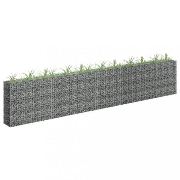 Horganyzott acél gabion magaságyás 450 x 30 x 90 cm