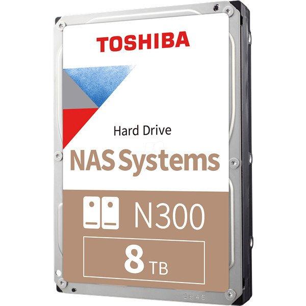 Toshiba Belső HDD 3.5" - N300 High-Reliability 8TB (Retail; NAS, RAID-,
Multimédiás kiszolgálótárhely; 256MB / 7200RPM)