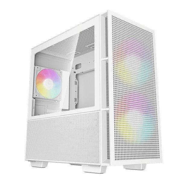 DeepCool Számítógépház - CH360 DIGITAL WH (fekete, 2x14cm +1x12 venti,
Mini-ITX / Micro-ATX, 1xUSB3.0, A-RGB, fehér)