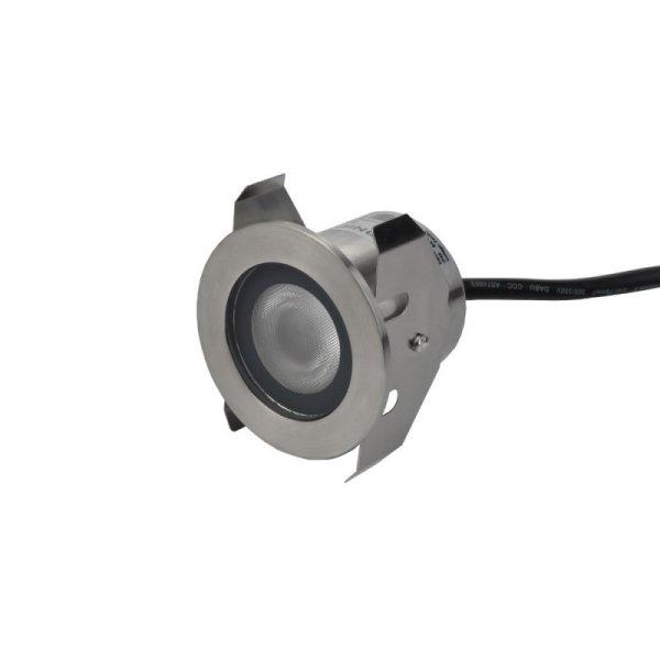 1,3 W LED padlólámpa Inox 24V IP68 meleg fehér/ 593 (Optonica)