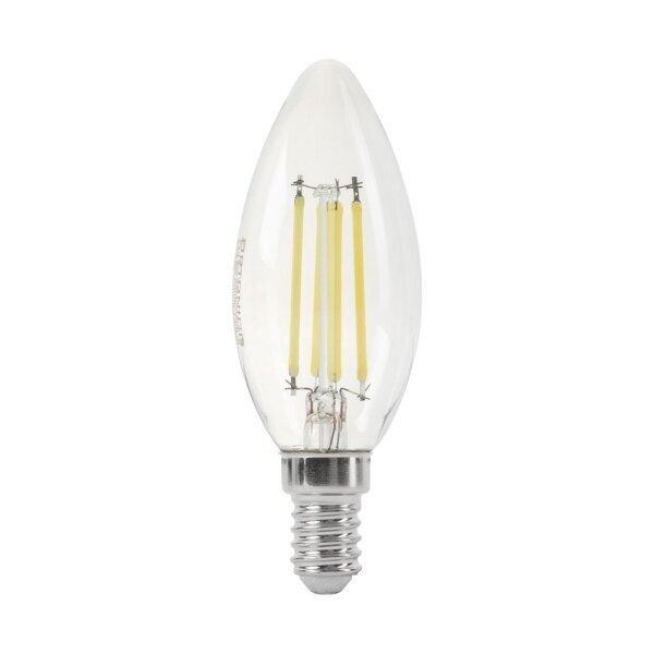 LED filament E14 6W gyertya üveg meleg fehér 1412 (Optonica)