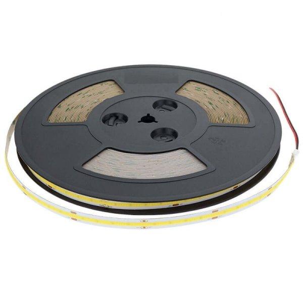 LED COB szalag 48V 6W - 25m tekercs meleg fehér/ 4936 (Optonica)