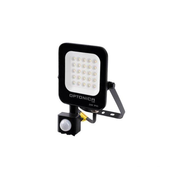 LED SMD reflektor 20 W ,fekete ház mozgásérzékelővel , meleg fehér 5776
(Optonica)