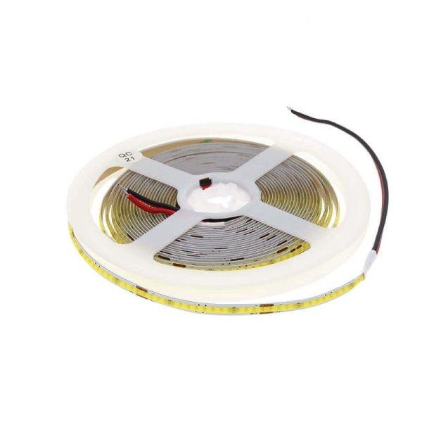 LED COB szalag 24V 10W - 5m tekercs/ hideg fehér/ 4931 (Optonica)
