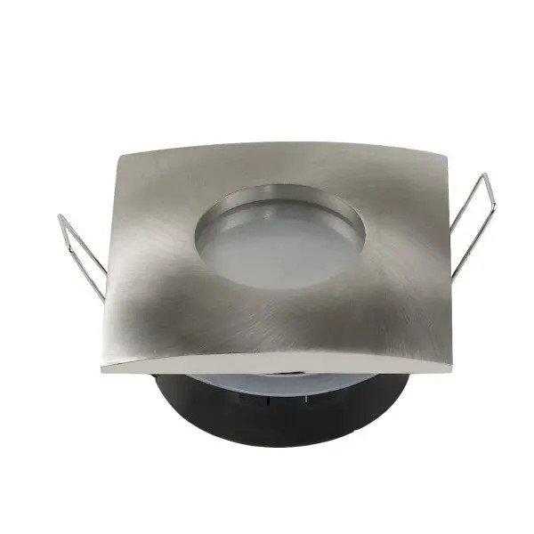 Spotlámpatest / négyzet alakú / max. 35W / GU10-MR16 / beépítő keret /
Inox / 2012 (Optonica)