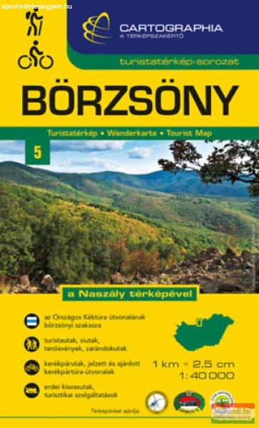 Börzsöny turistatérkép - 1:40000 - a Naszály térképével