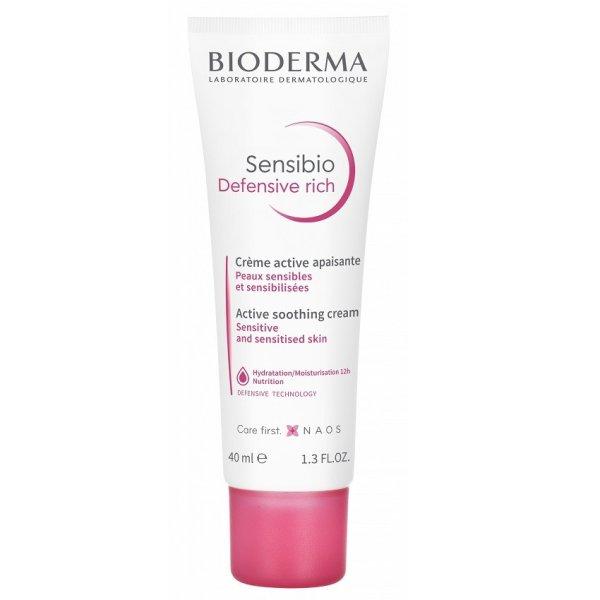 Bioderma Nyugtató arckrém Sensibio Defensive Rich (Active Soothing
Cream) 40 ml