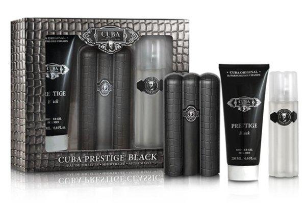 Cuba Prestige Black - EDT 90 ml + after shave 100 ml + tusfürdő 200
ml