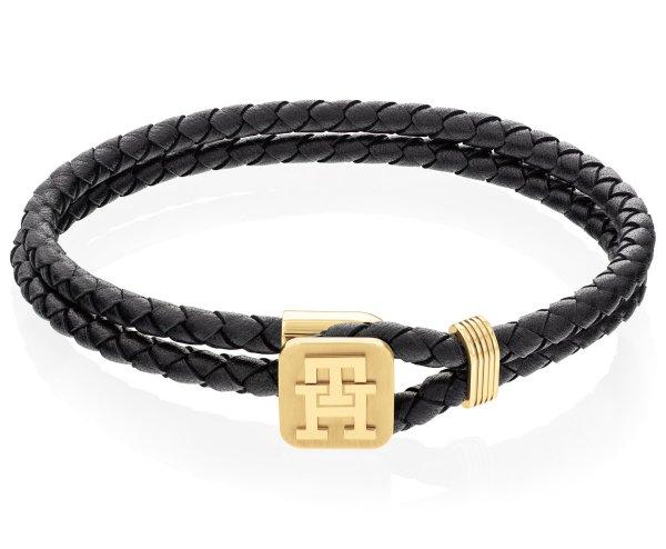 Tommy Hilfiger Bájos bőr karkötő Monogram 2790531