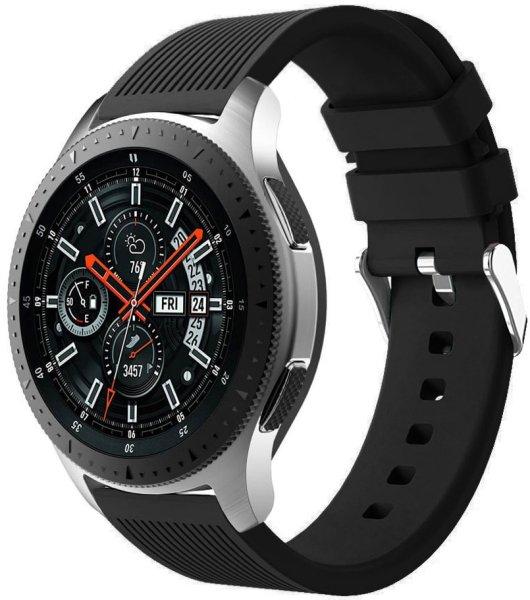 4wrist Szilikon szíj Samsung Galaxy Watch-hoz 6/5/4 - Fekete