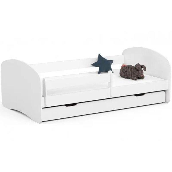 Gyerekágy ágyneműtartóval + matrac - Akord Furniture Smile - 140 x 70 cm -
fehér