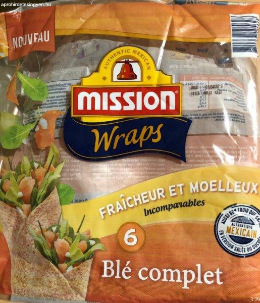 Mission teljeskiőrlésű wrap 370 g