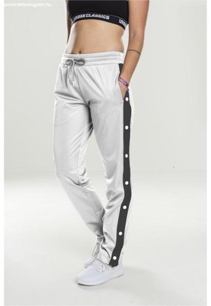 Urban Classics Ladies Button Up Track Pants wht/blk/wht