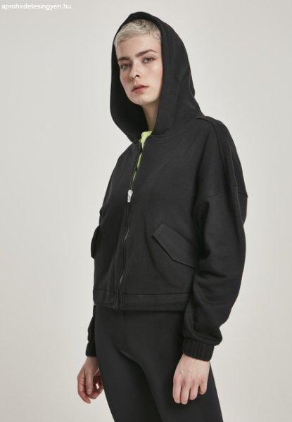 Urban Classics Ladies Short Worker Zip Hoody black