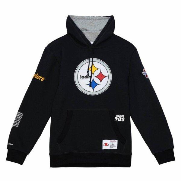 Mitchell & Ness sweatshirt Pittsburgh Steelers Team Origins Fleece Hoody black