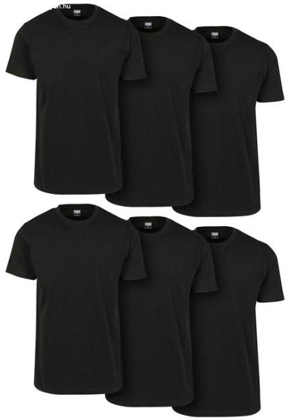 Urban Classics Basic Tee 6-Pack blk/blk/blk/blk/blk/blk