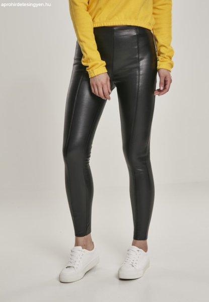 Urban Classics Ladies Faux Leather Skinny Pants black