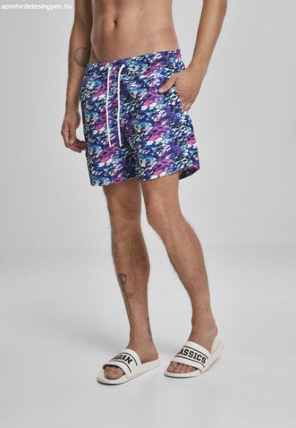 Urban Classics Multicolor Swim Shorts blue/pink