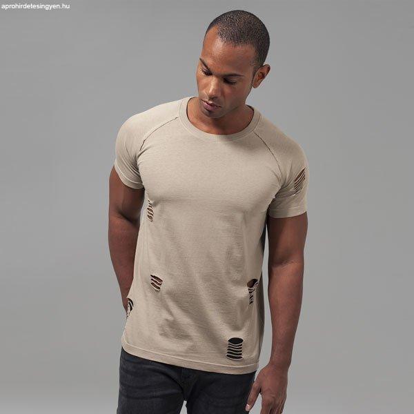 Urban Classics Ripped Raglan Tee warm sand