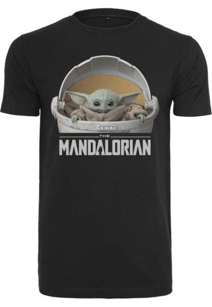 Mr. Tee Baby Yoda Mandalorian Logo Tee black