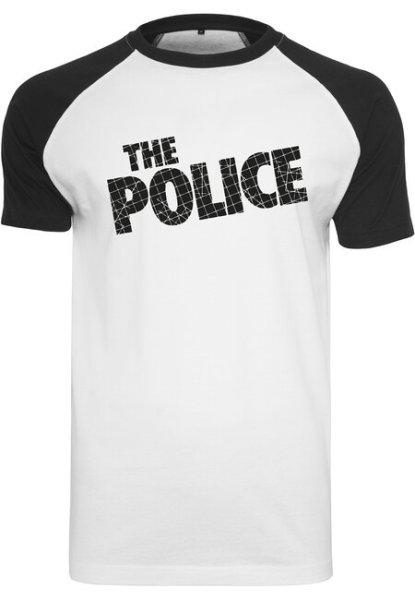 Mr. Tee The Police Logo Raglan Tee wht/blk