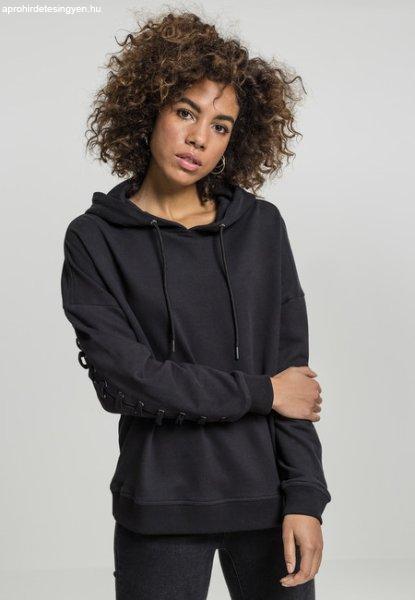 Urban Classics Ladies Laced-Up Hoody black