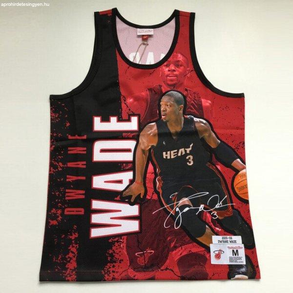 Mitchell & Ness tank top Miami Heat Player Burst Mesh Tank red