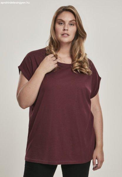 Urban Classics Ladies Extended Shoulder Tee redwine