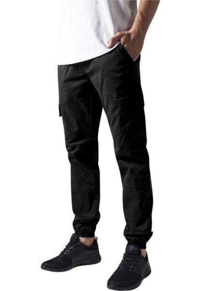 Urban Classics Washed Cargo Twill Jogging Pants black