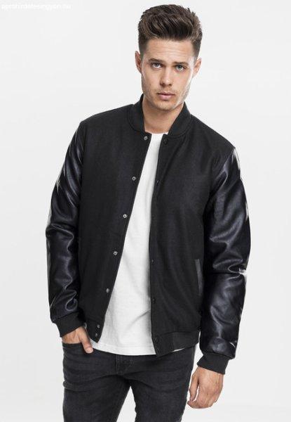 Urban Classics Oldschool College Jacket blk/blk