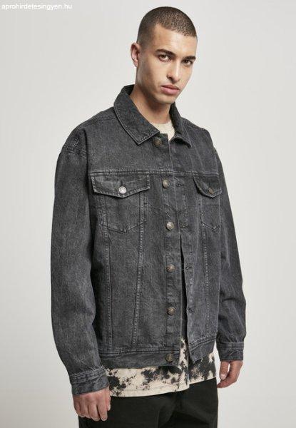 Urban Classics Oversized Denim Jacket black stone washed