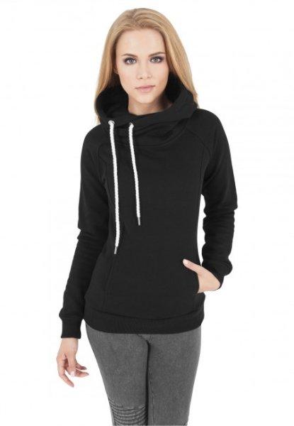 Urban Classics Ladies Raglan High Neck Hoody black