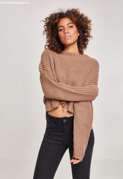 Urban Classics Ladies Wide Oversize Sweater taupe