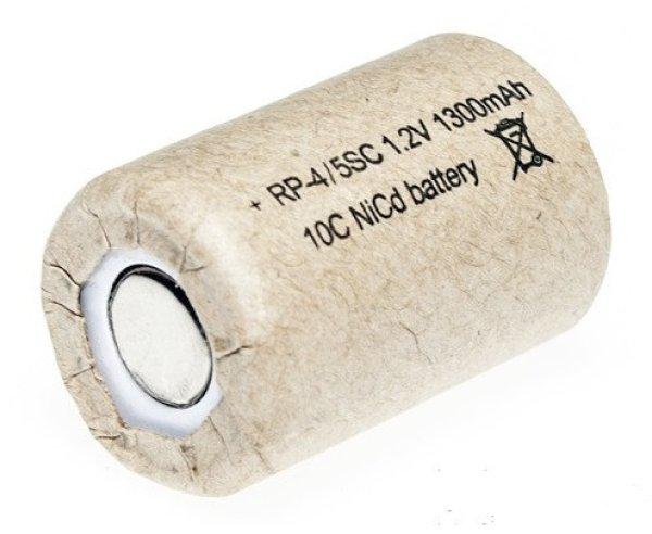 RP 4/5SC ipari akku Ni-Cd 1,2V 1300 mAh nagy áramú (10C)