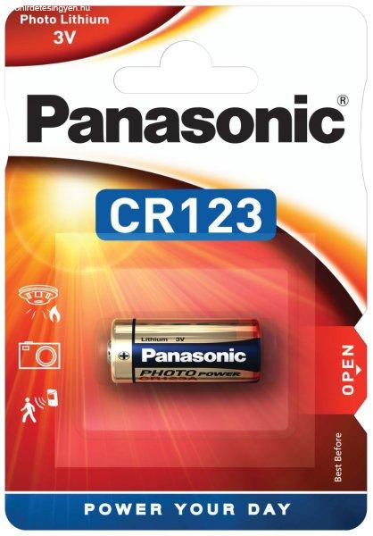 Panasonic CR123 lithium elem 3V bl/1