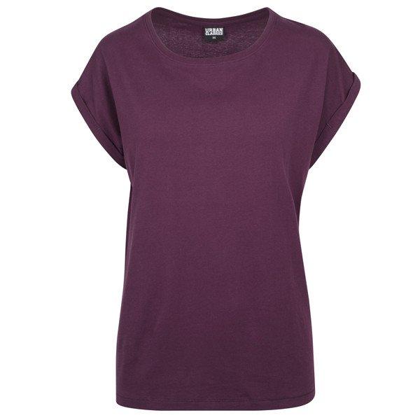 Póló Urban Classics Ladies Extended Shoulder Tee cherry