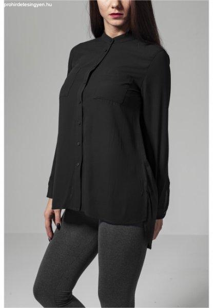 Urban Classics Ladies HiLo Chiffon Blouse black