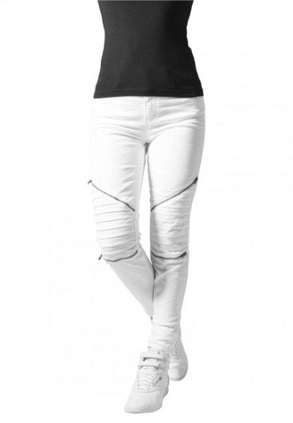 Urban Classics Ladies Stretch Biker Pants white