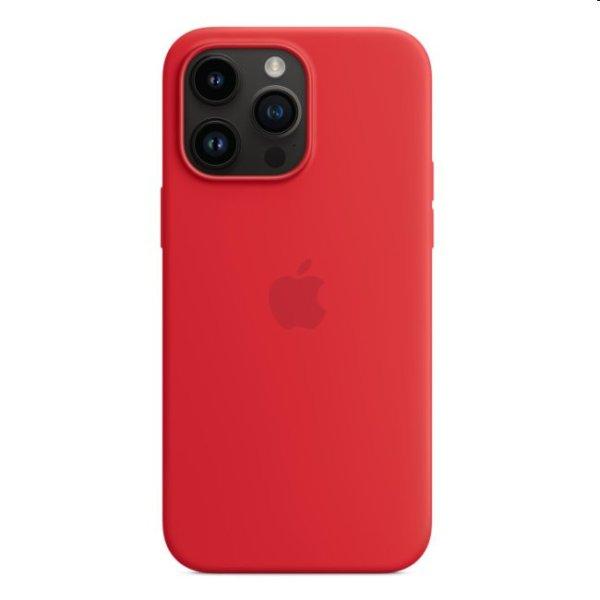 Apple iPhone 14 Pro Max Silicone Case with MagSafe, (PRODUCT)RED