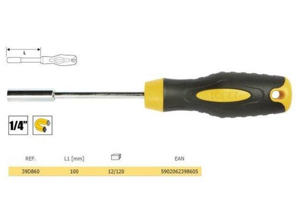 CSAVARBEHAJTÓ TOPEX 39D860 1/4˝ 210 mm BITEKHEZ