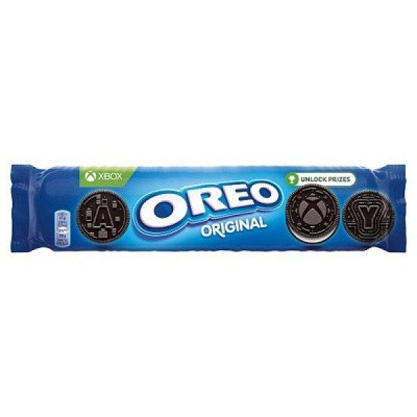 Oreo vanília ízű töltelékkel töltött kakaós keksz 154 g