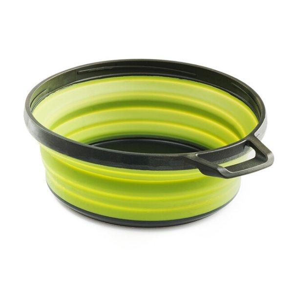 GSI Outdoors Összecsukható tál fogantyúval Escape Bowl 650 ml, zöld