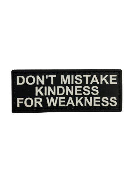 WARAGOD Don't Mistake Kindness PVC rátét