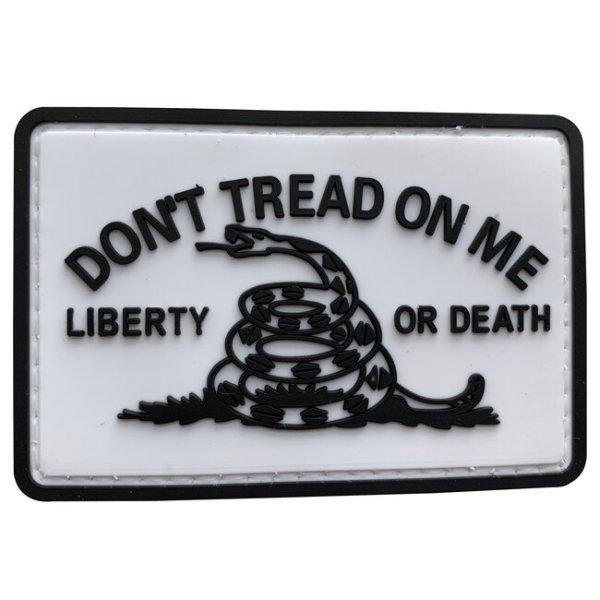 WARAGOD Don't Tread on me PVC rátét, fehér